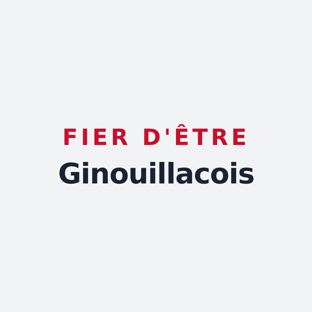Poster « Fier d'être Ginouillacois » — design pour Ginouillac
