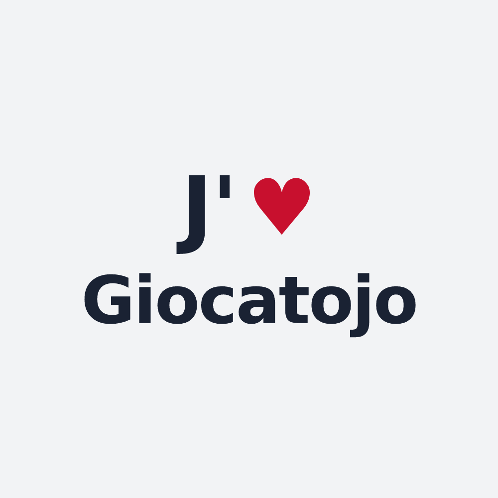 Poster personnalisé Giocatojo — design J'aime Giocatojo
