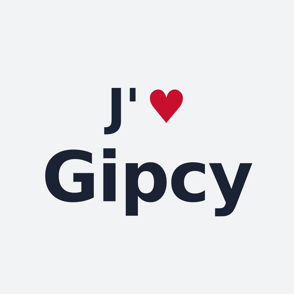 Poster personnalisé Gipcy — design J'aime Gipcy