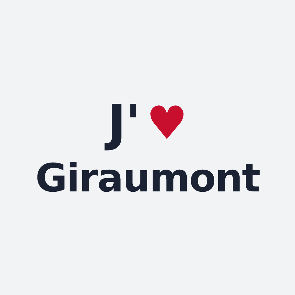 Poster personnalisé Giraumont — design J'aime Giraumont