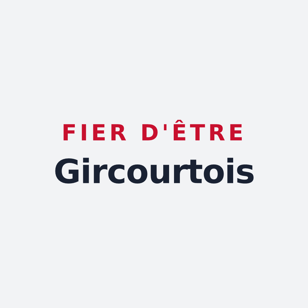 Poster « Fier d'être Gircourtois » — design pour Gircourt-lès-Viéville