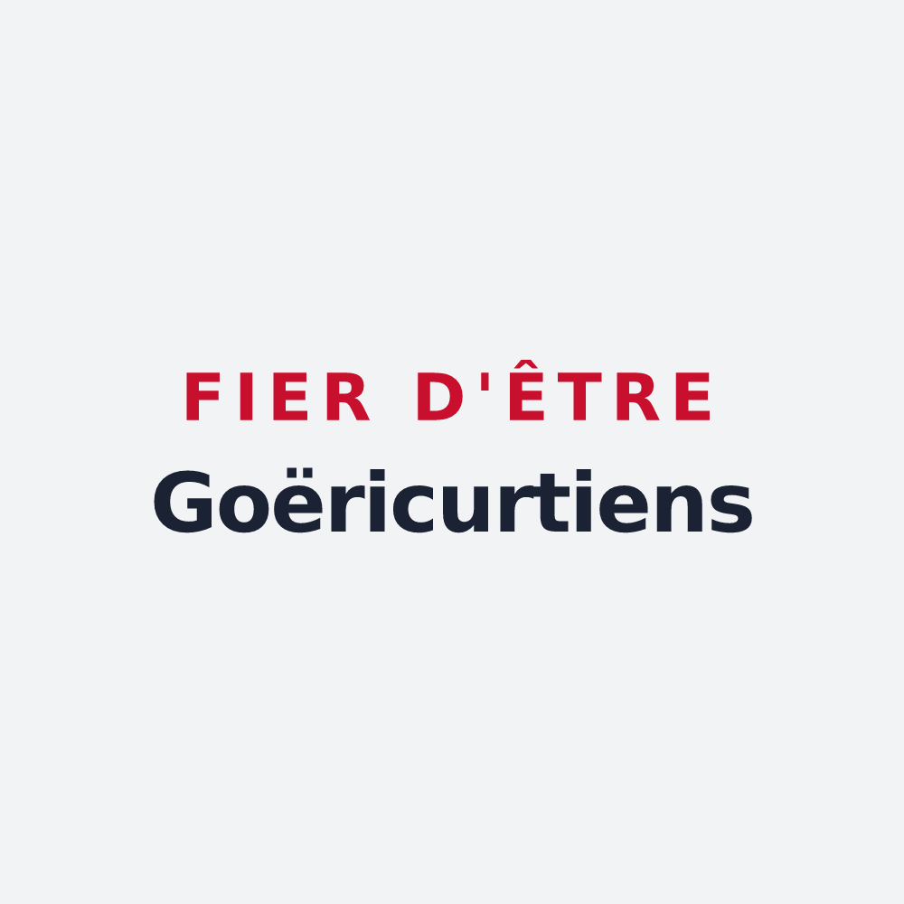 Poster « Fier d'être Goëricurtiens » — design pour Girecourt-sur-Durbion