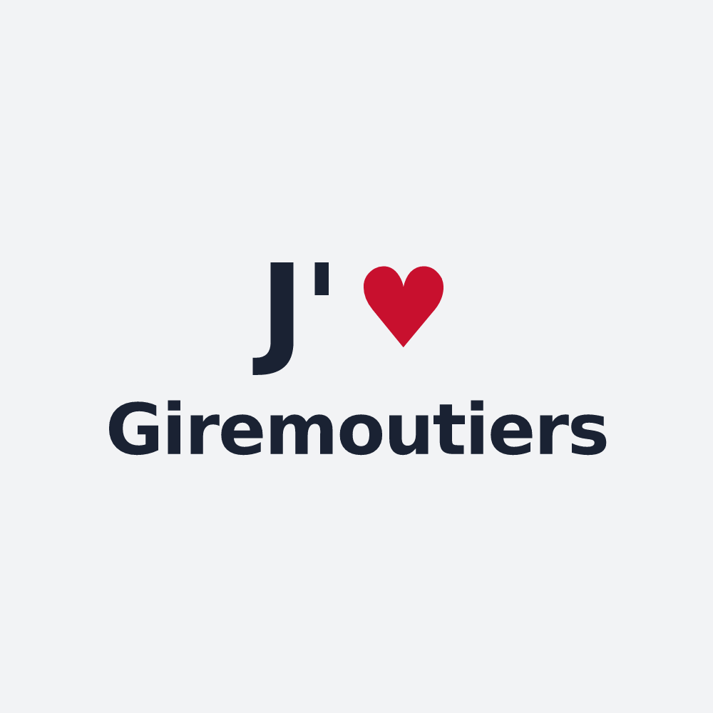 Poster personnalisé Giremoutiers — design J'aime Giremoutiers