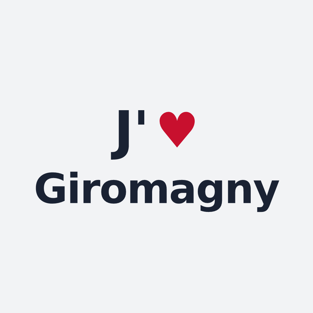 Poster personnalisé Giromagny — design J'aime Giromagny