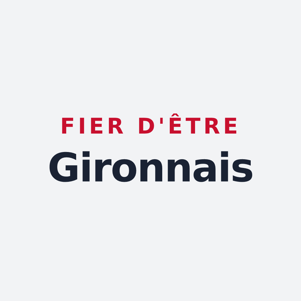 Poster « Fier d'être Gironnais » — design pour Giron