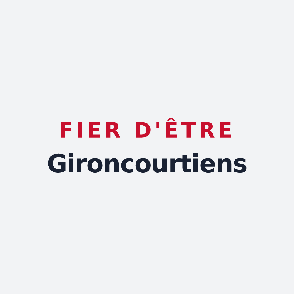 Poster « Fier d'être Gironcourtiens » — design pour Gironcourt-sur-Vraine