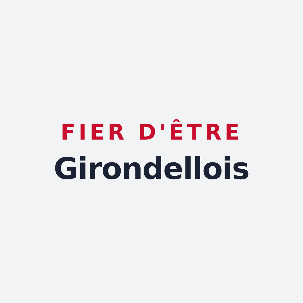 Poster « Fier d'être Girondellois » — design pour Girondelle