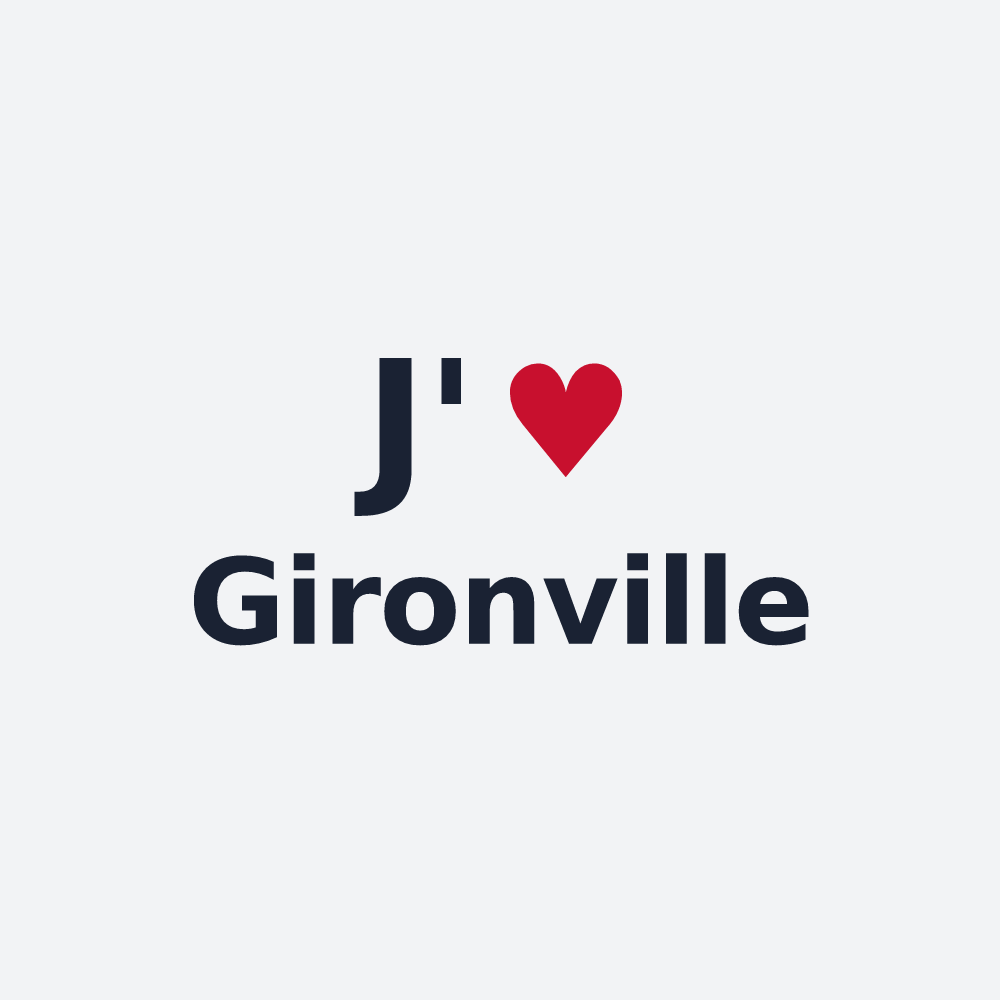 Poster personnalisé Gironville — design J'aime Gironville
