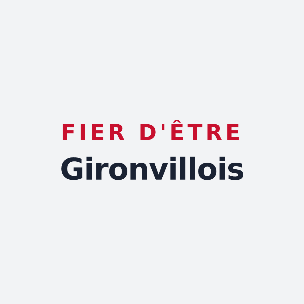 Poster « Fier d'être Gironvillois » — design pour Gironville