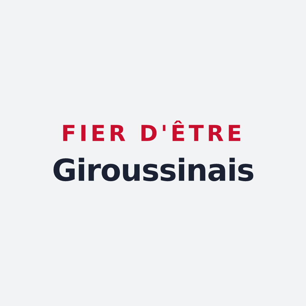 Poster « Fier d'être Giroussinais » — design pour Giroussens