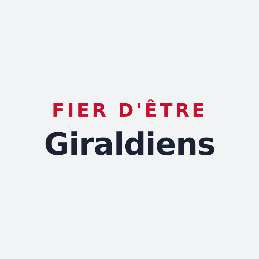 Poster « Fier d'être Giraldiens » — design pour Giroux
