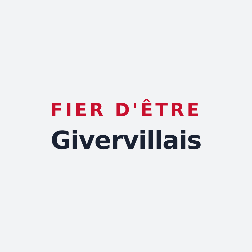 Poster « Fier d'être Givervillais » — design pour Giverville