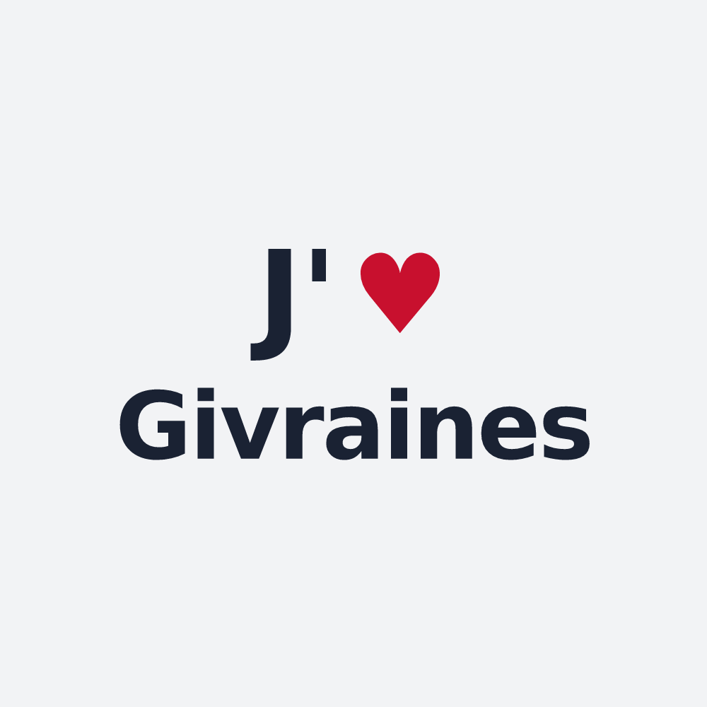 Poster personnalisé Givraines — design J'aime Givraines