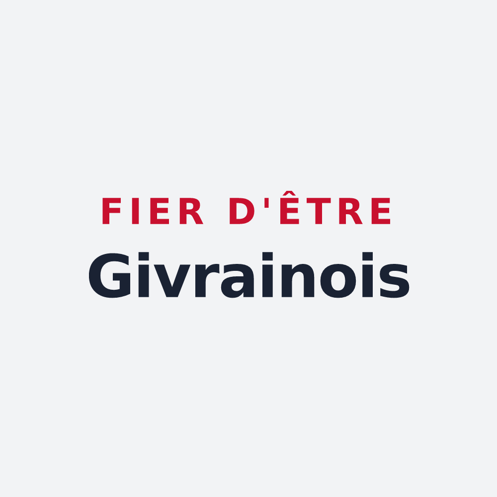 Poster « Fier d'être Givrainois » — design pour Givraines