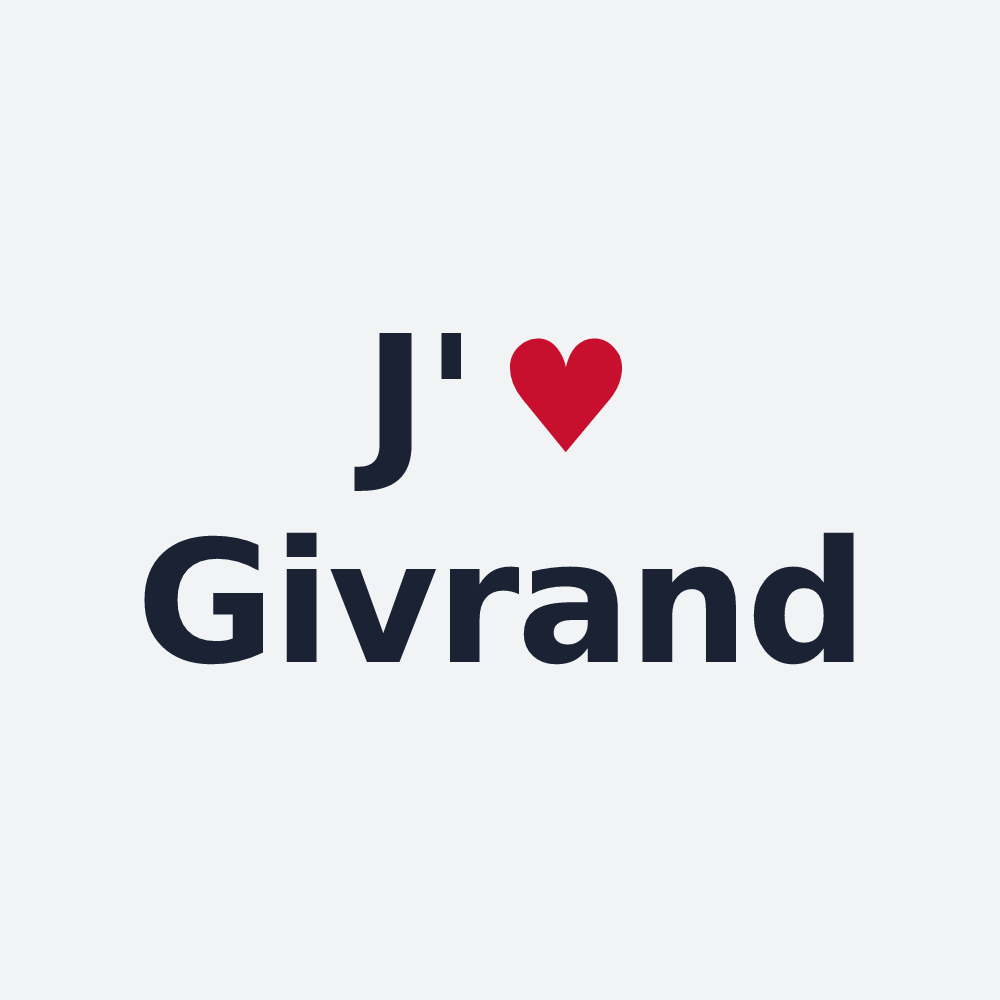 Poster personnalisé Givrand — design J'aime Givrand