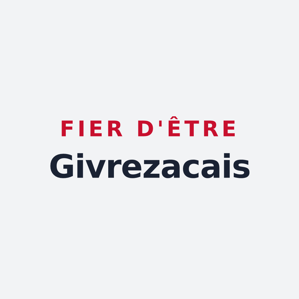 Poster « Fier d'être Givrezacais » — design pour Givrezac