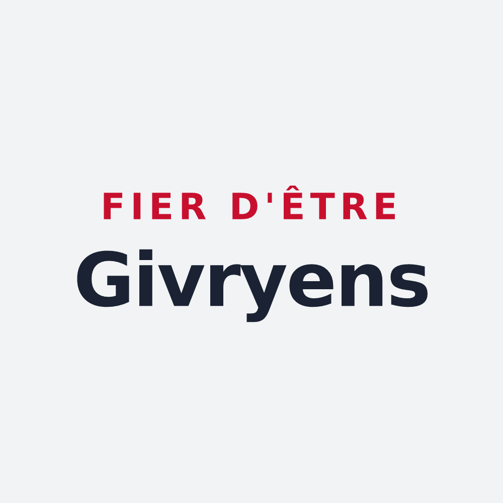 Poster « Fier d'être Givryens » — design pour Givry-en-Argonne