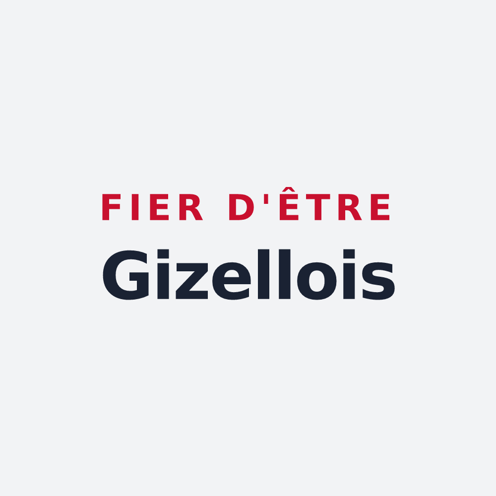 Poster « Fier d'être Gizellois » — design pour Gizeux