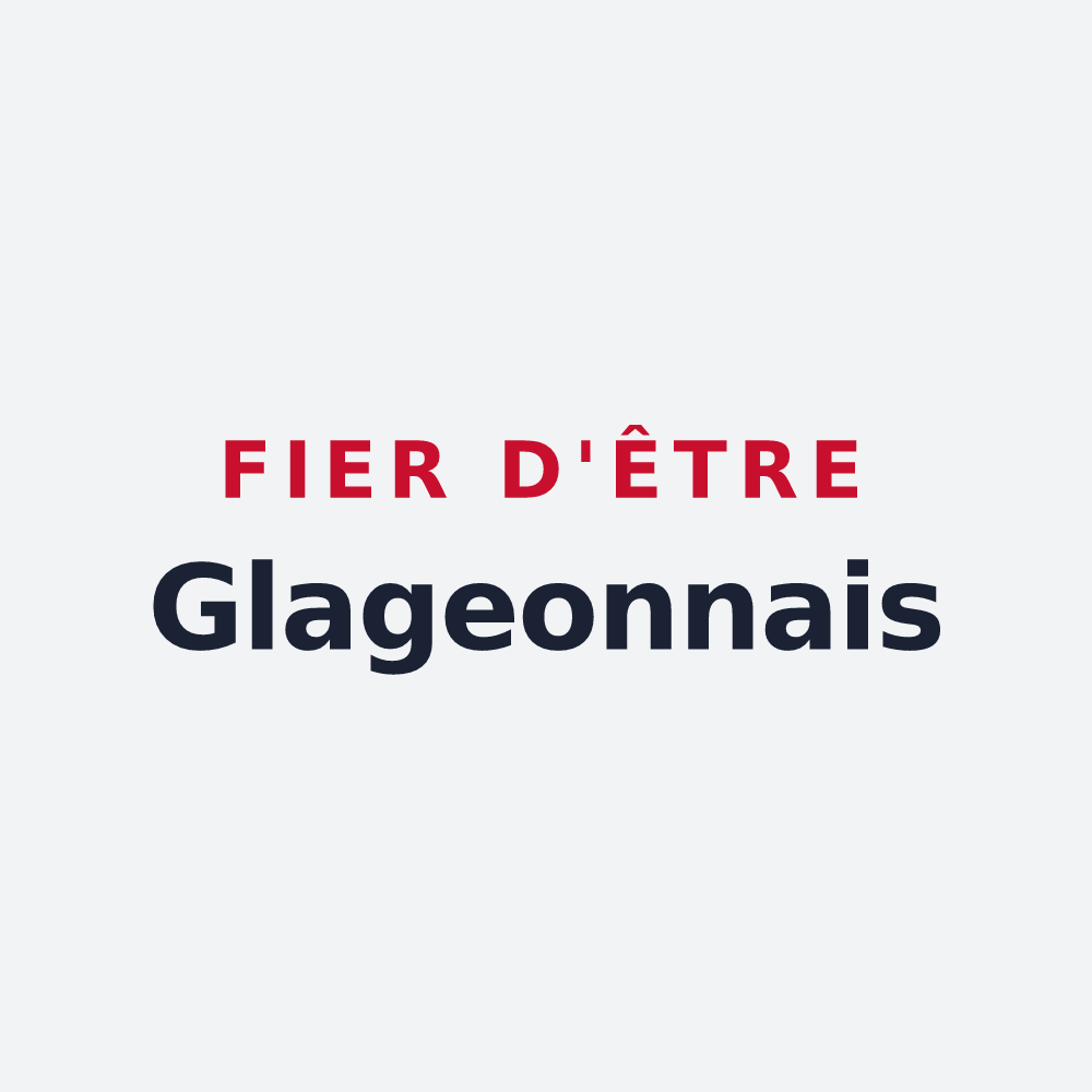 Poster « Fier d'être Glageonnais » — design pour Glageon