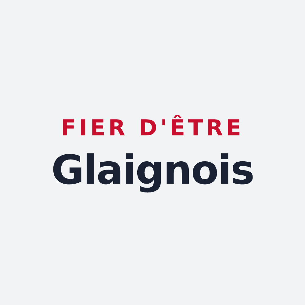 Poster « Fier d'être Glaignois » — design pour Glaignes