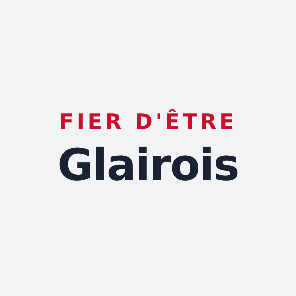 Poster « Fier d'être Glairois » — design pour Glaire
