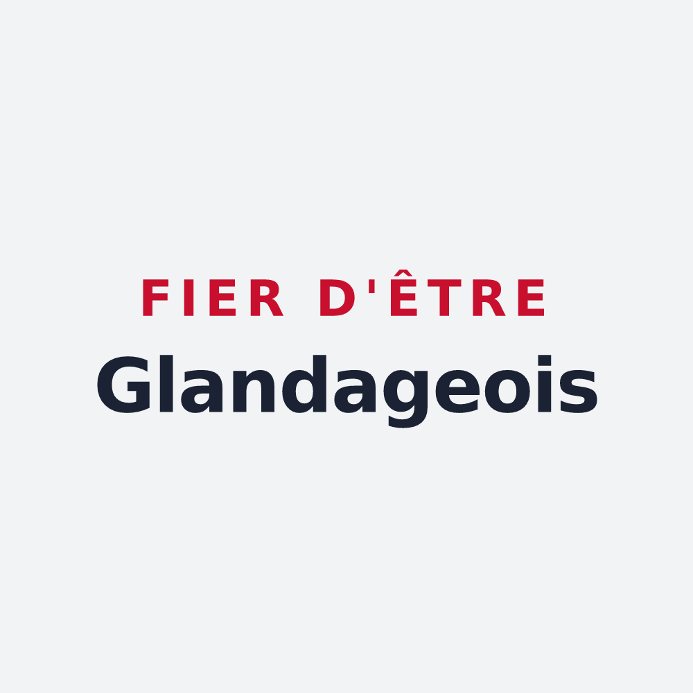 Poster « Fier d'être Glandageois » — design pour Glandage