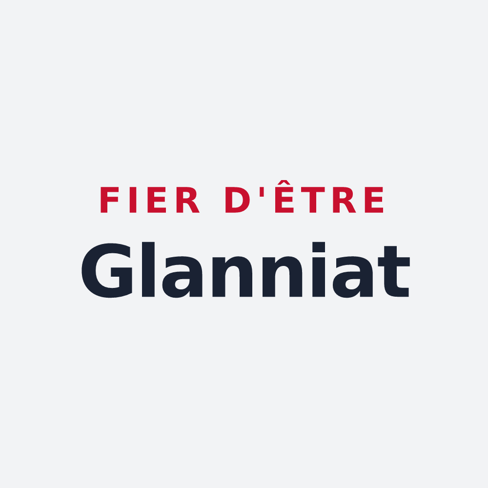 Poster « Fier d'être Glanniat » — design pour Glannes