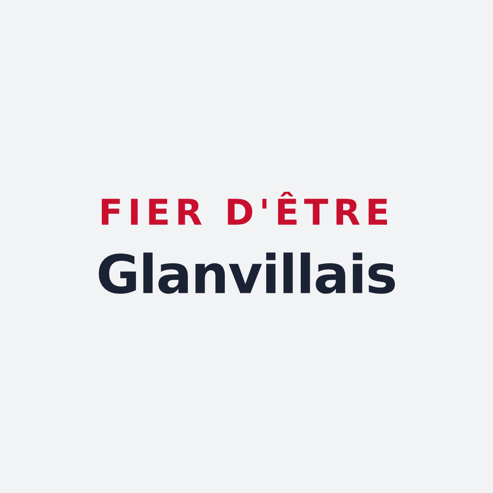 Poster « Fier d'être Glanvillais » — design pour Glanville