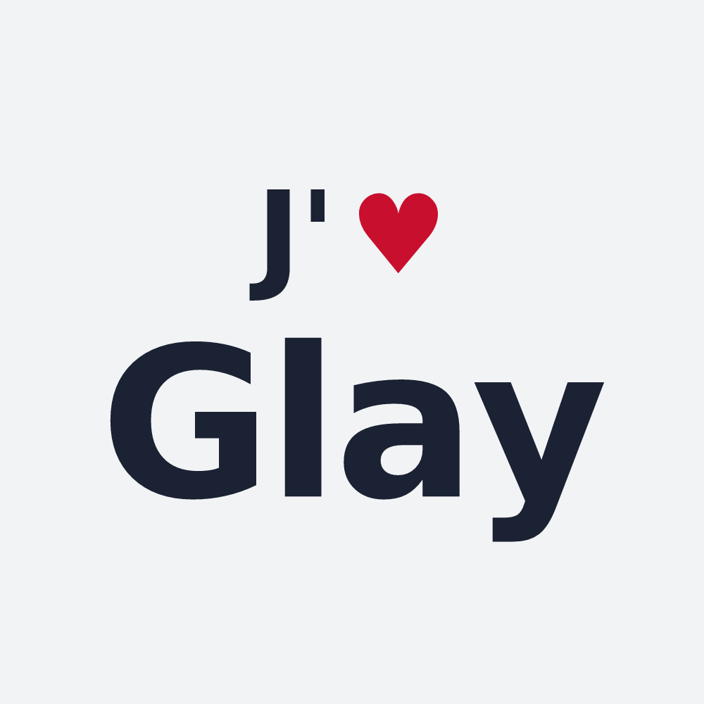 Poster personnalisé Glay — design J'aime Glay