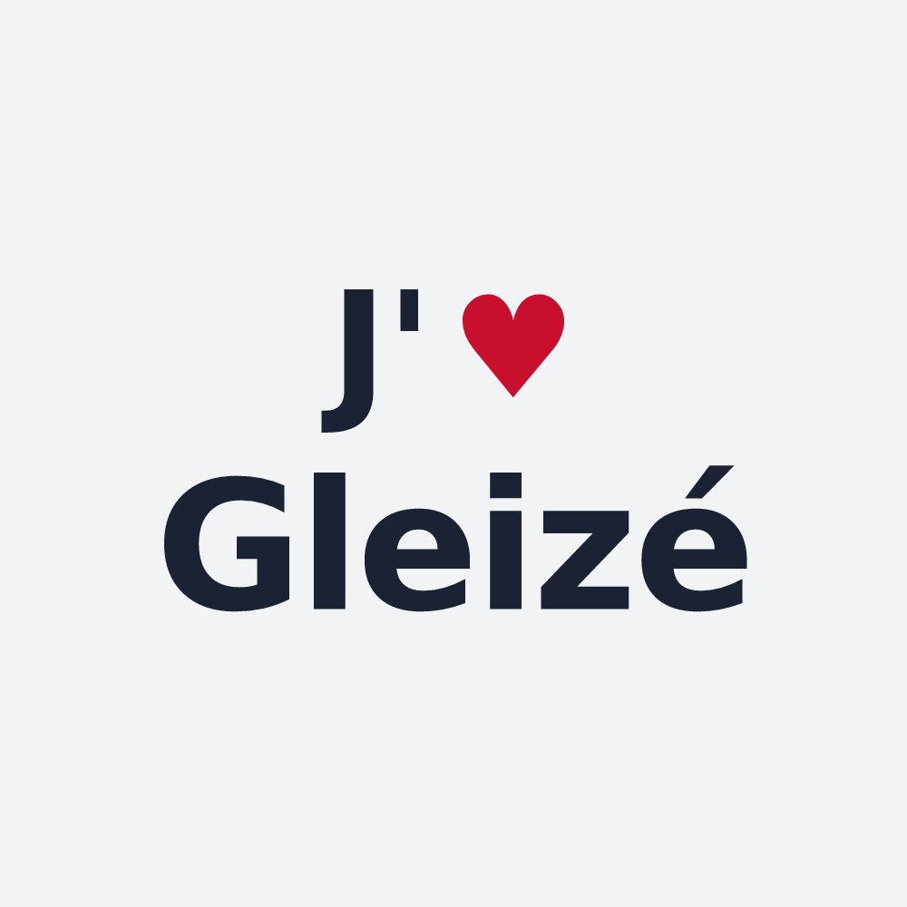 Poster personnalisé Gleizé — design J'aime Gleizé