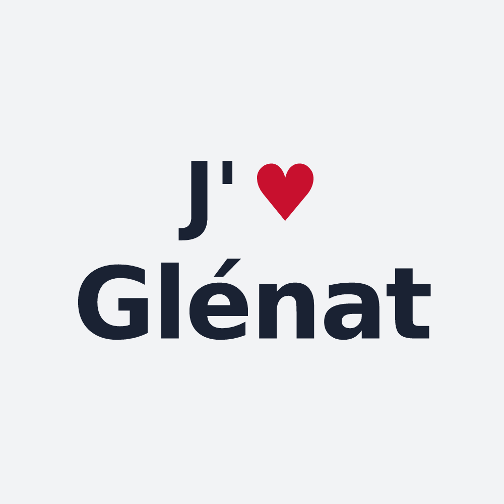 Poster personnalisé Glénat — design J'aime Glénat