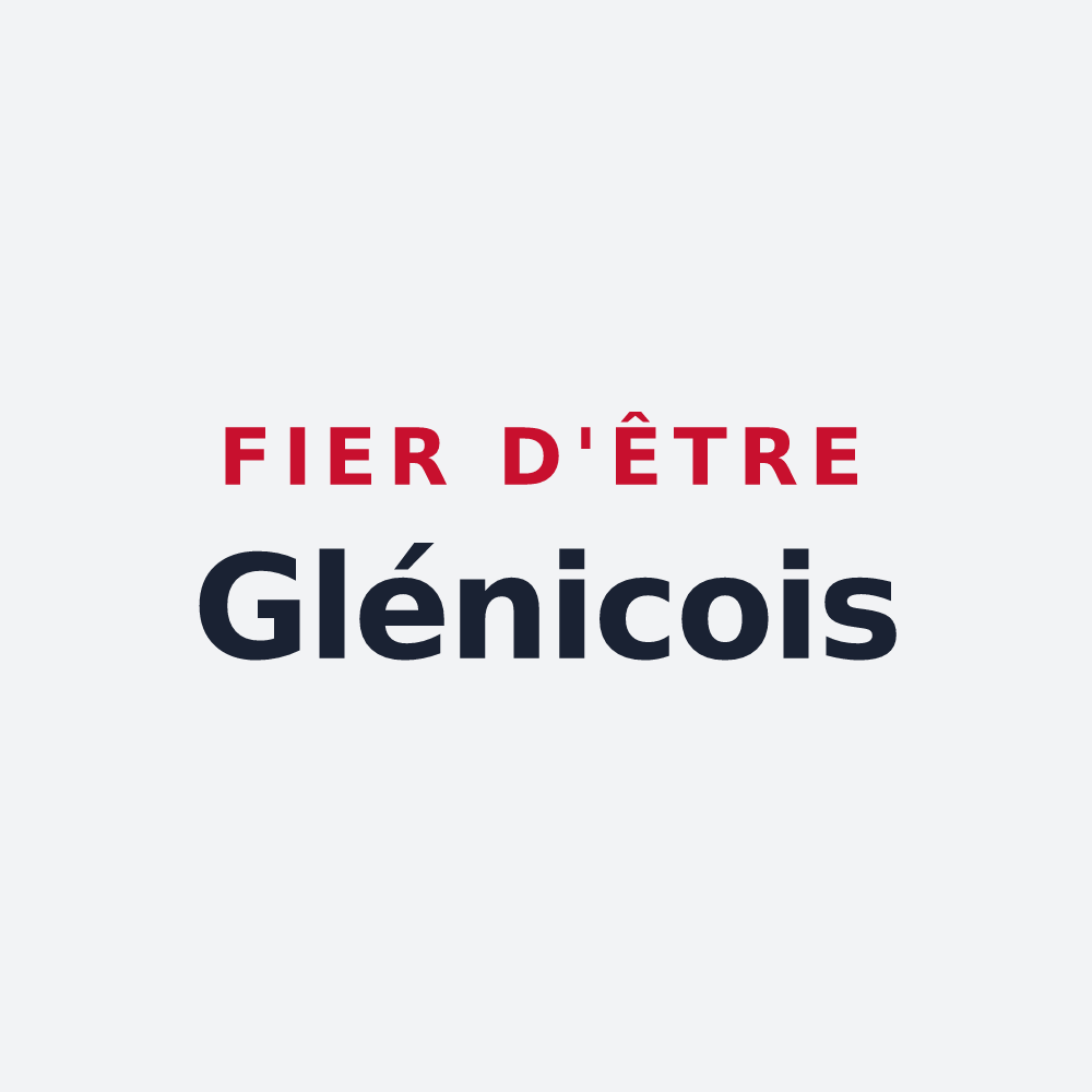 Poster « Fier d'être Glénicois » — design pour Glénic