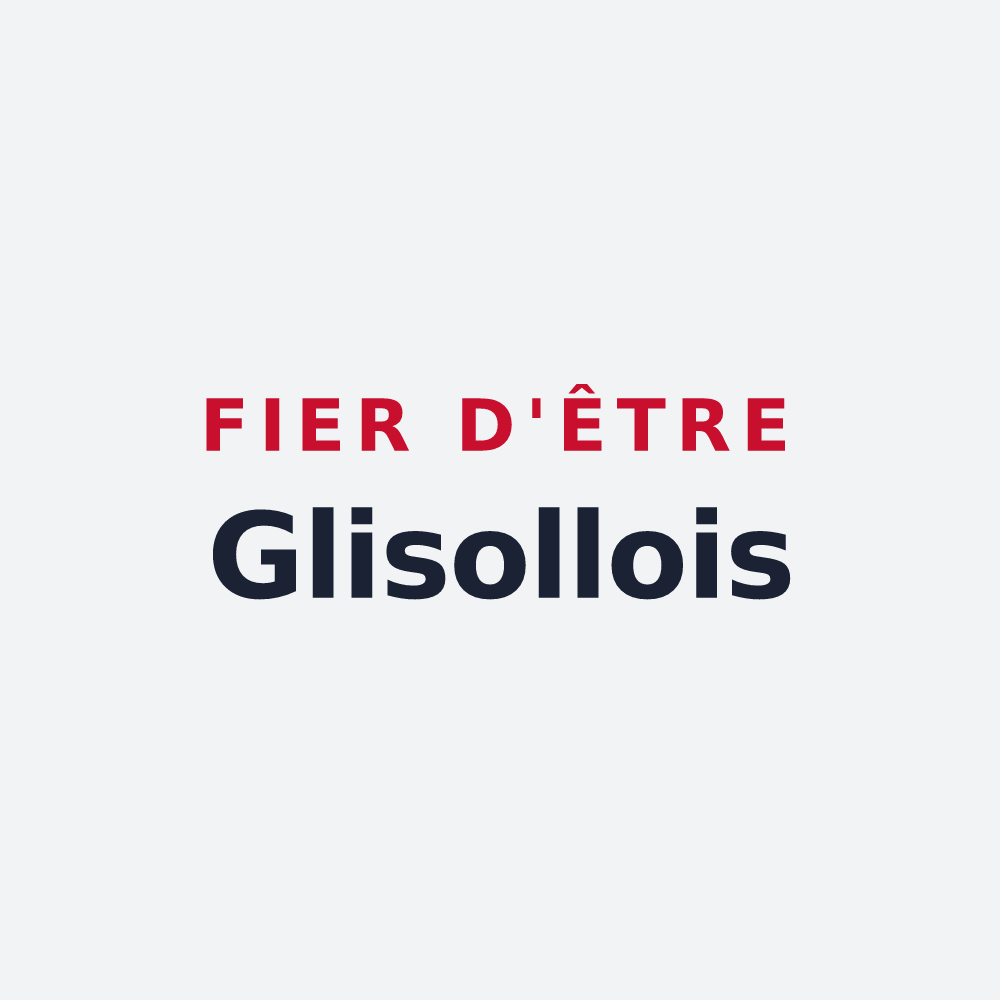 Poster « Fier d'être Glisollois » — design pour Glisolles