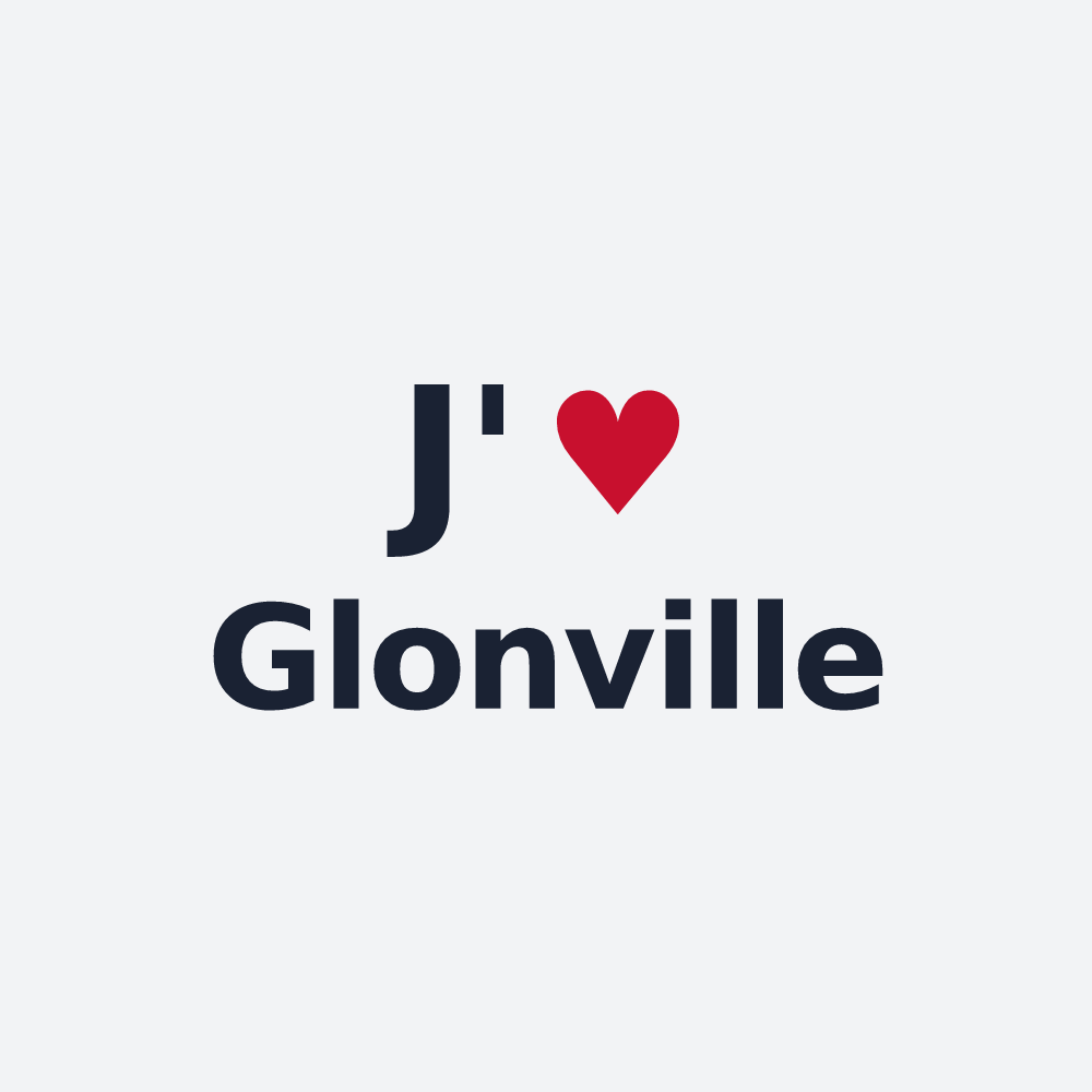 Poster personnalisé Glonville — design J'aime Glonville