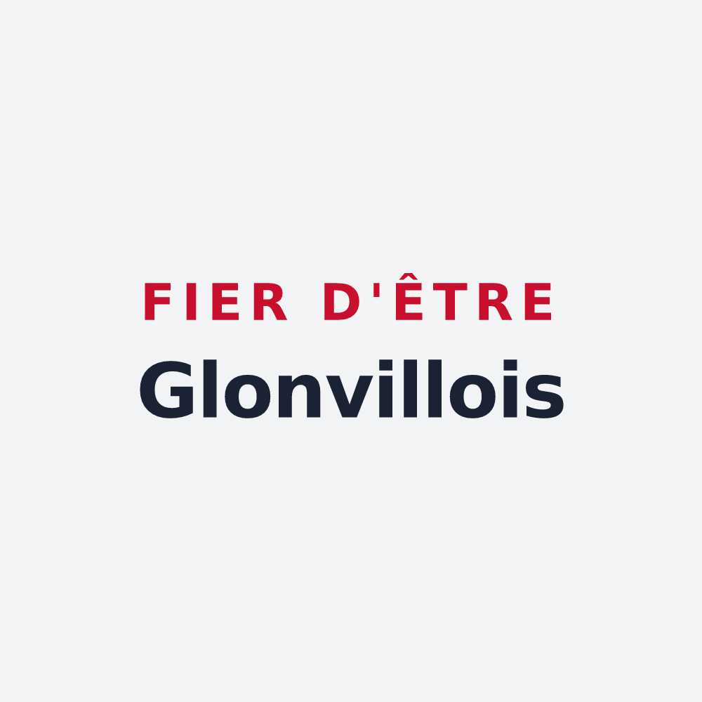 Poster « Fier d'être Glonvillois » — design pour Glonville