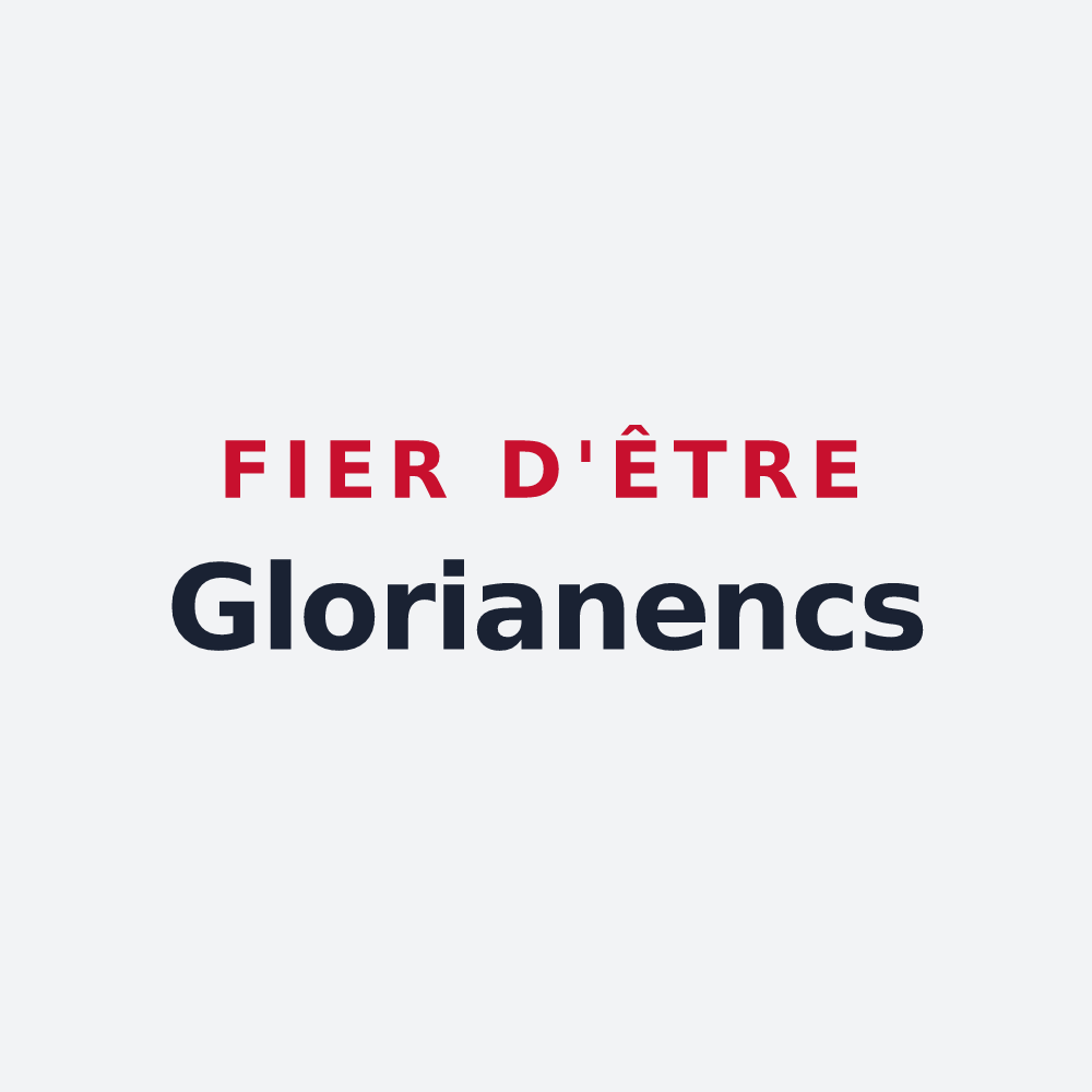 Poster « Fier d'être Glorianencs » — design pour Glorianes