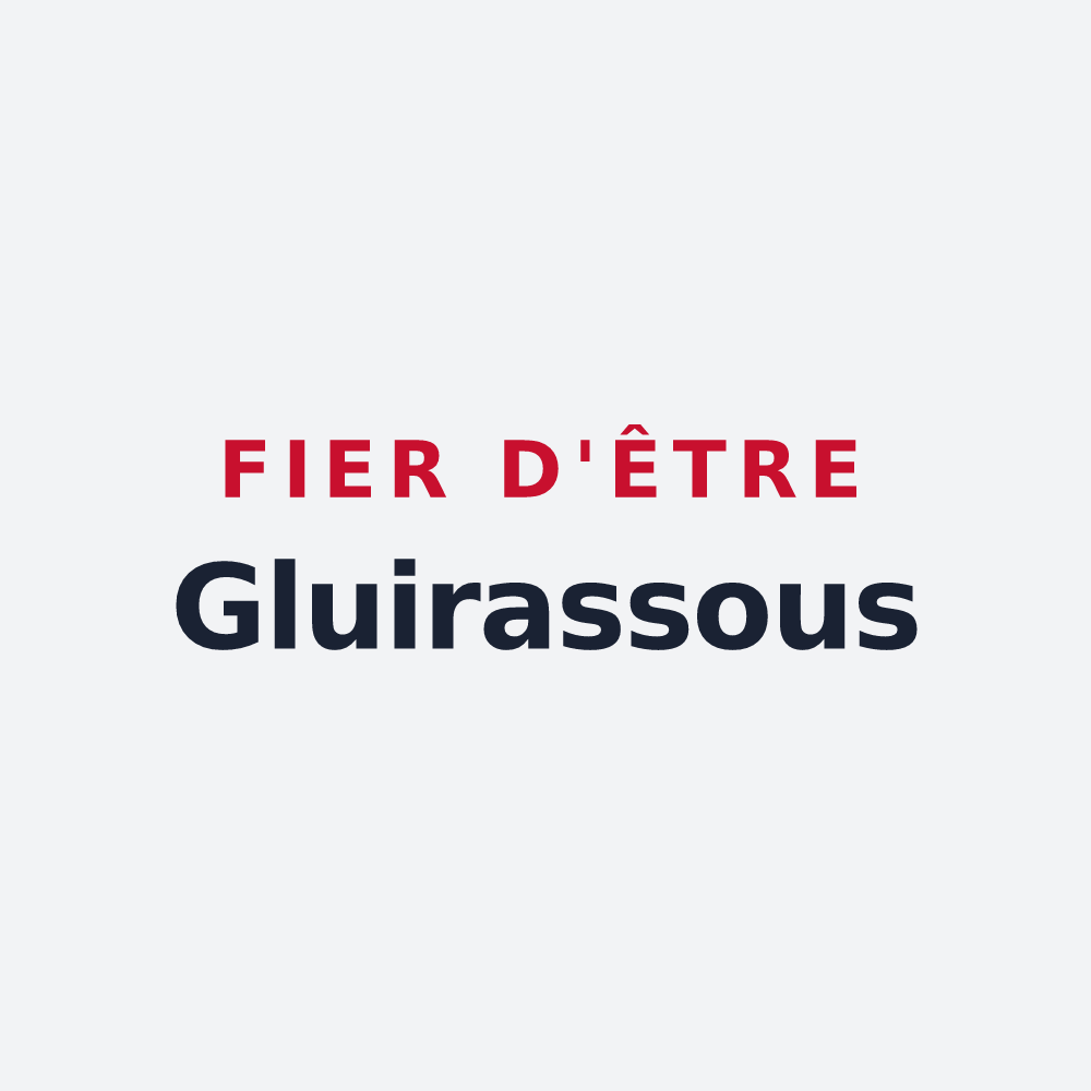 Poster « Fier d'être Gluirassous » — design pour Gluiras
