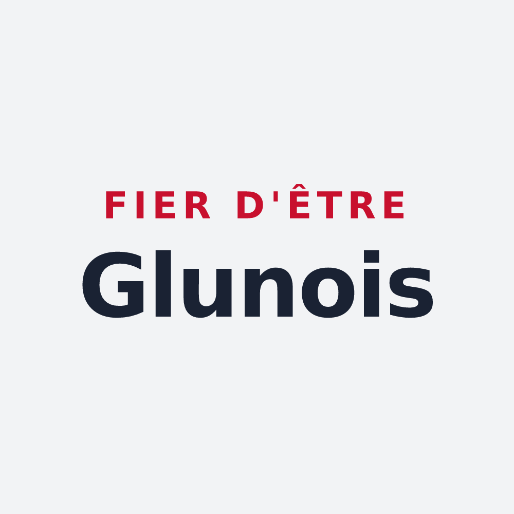Poster « Fier d'être Glunois » — design pour Glun