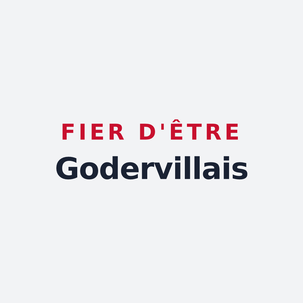 Poster « Fier d'être Godervillais » — design pour Goderville