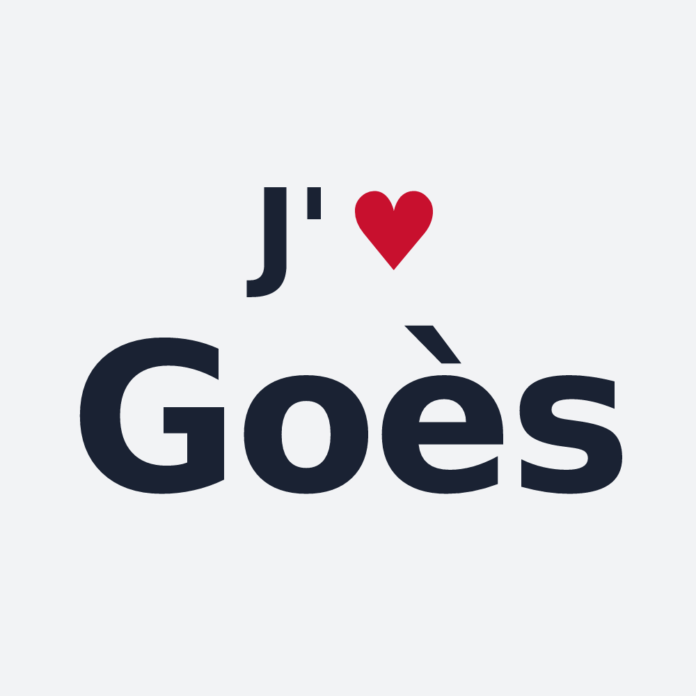 Poster personnalisé Goès — design J'aime Goès