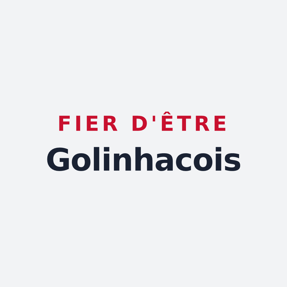 Poster « Fier d'être Golinhacois » — design pour Golinhac