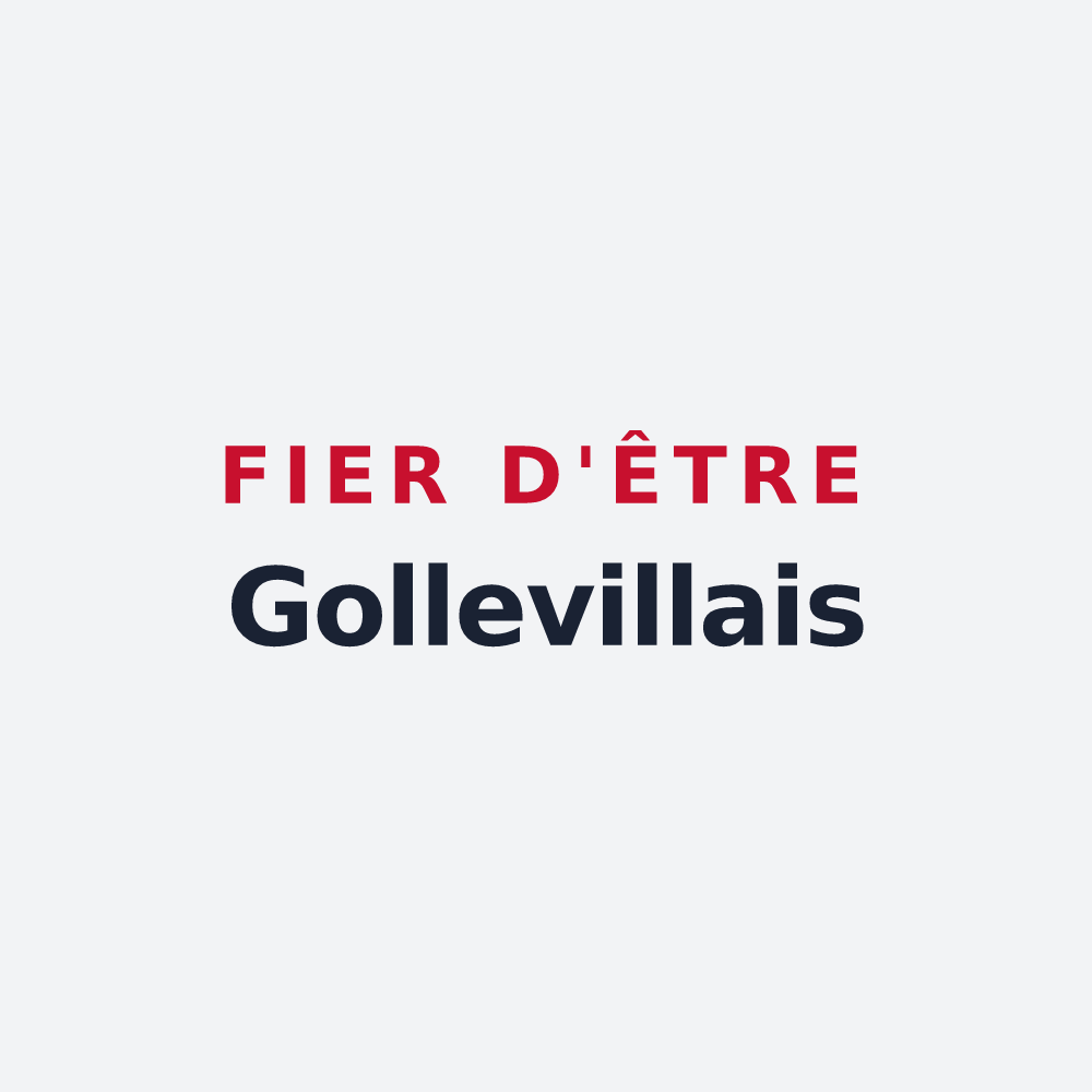 Poster « Fier d'être Gollevillais » — design pour Golleville