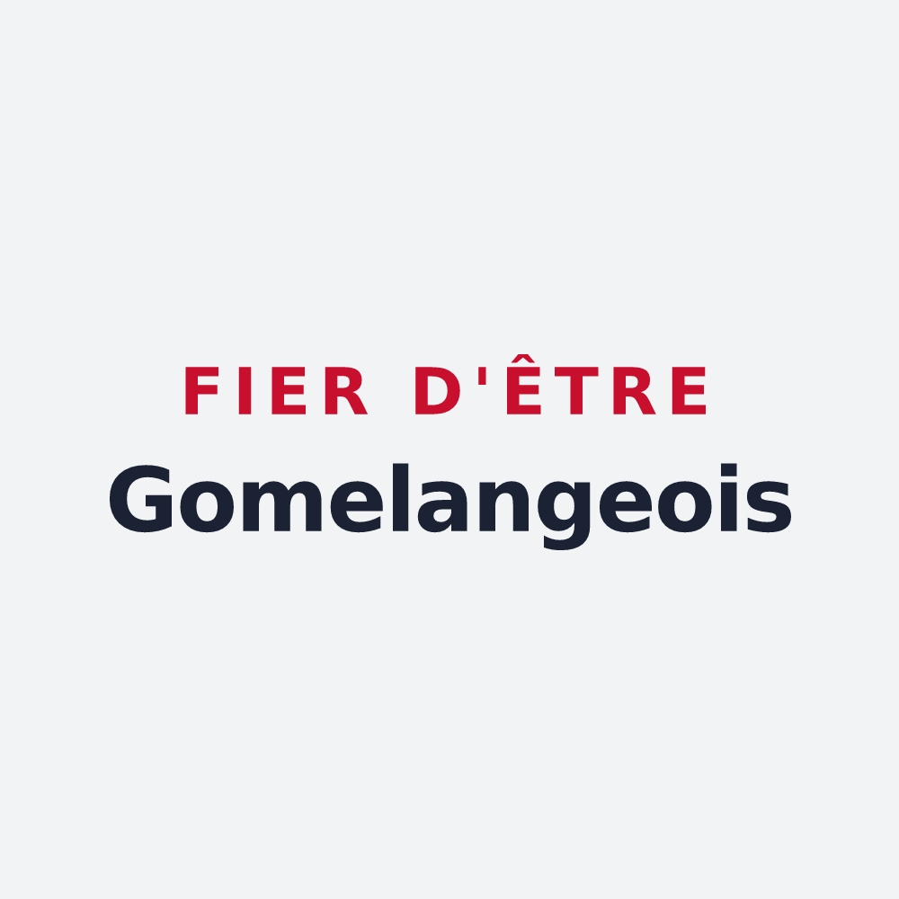 Poster « Fier d'être Gomelangeois » — design pour Gomelange