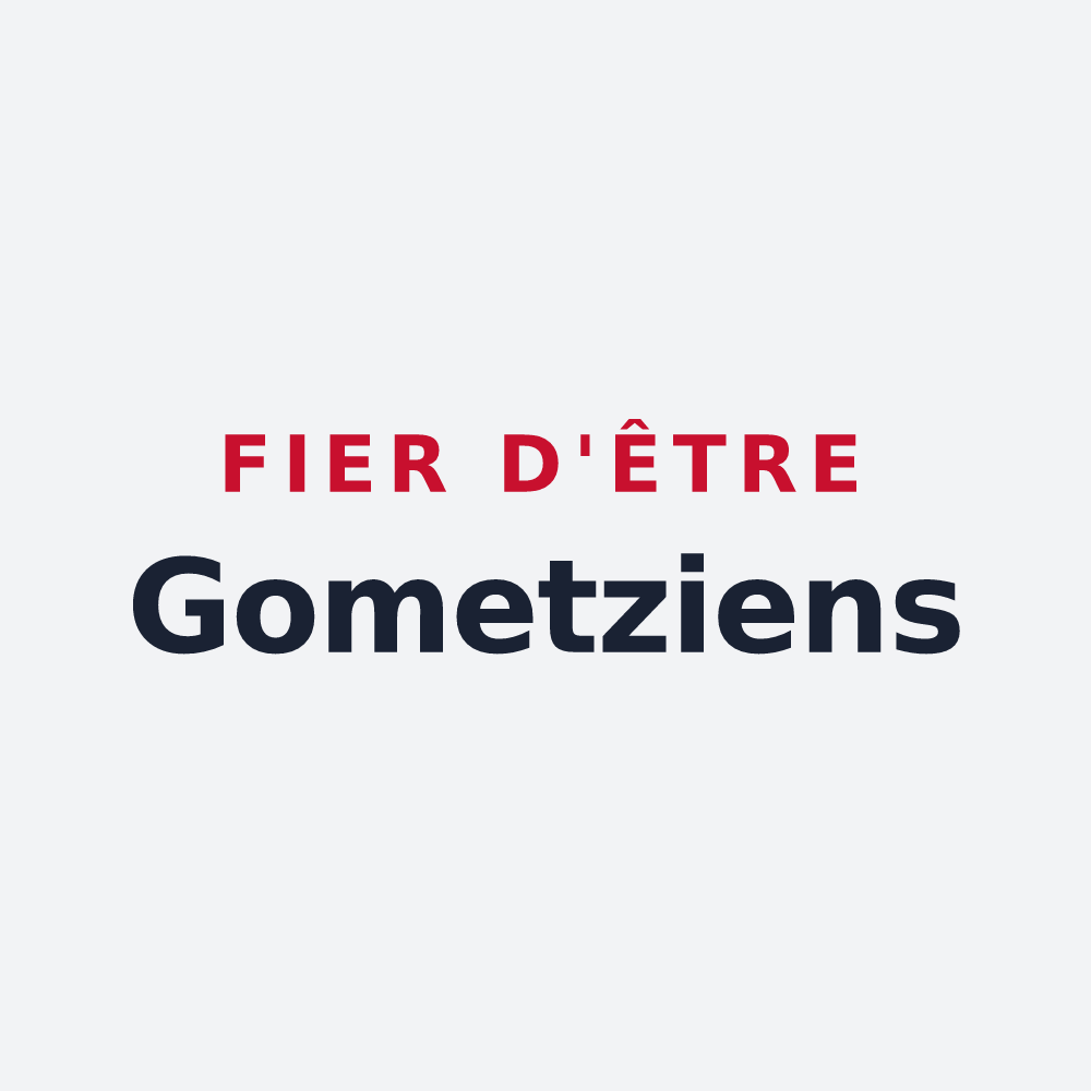 Poster « Fier d'être Gometziens » — design pour Gometz-la-Ville
