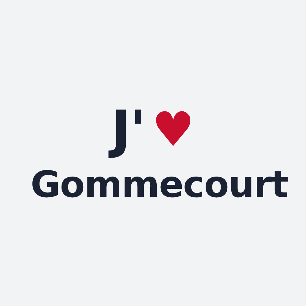 Poster personnalisé Gommecourt — design J'aime Gommecourt