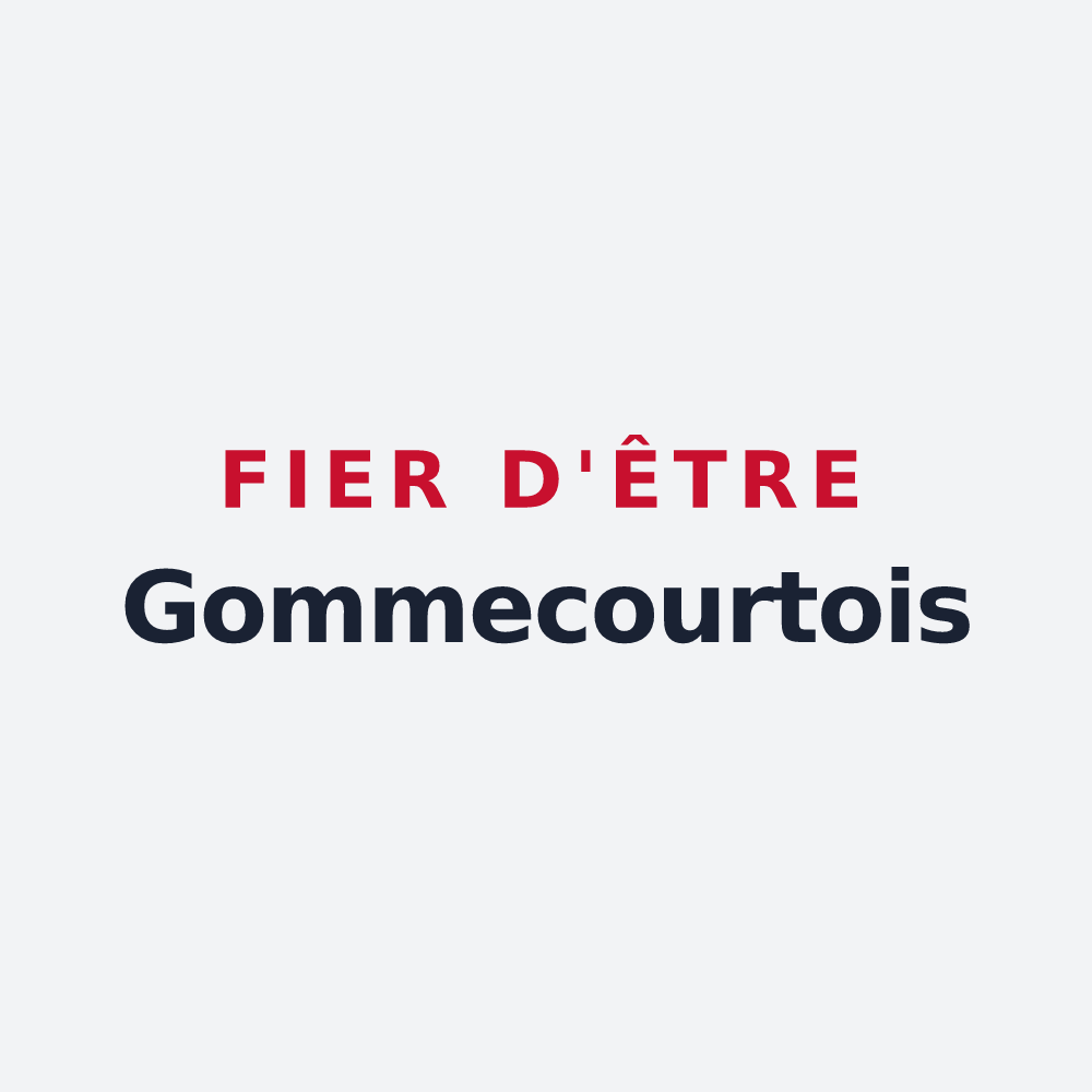 Poster « Fier d'être Gommecourtois » — design pour Gommecourt