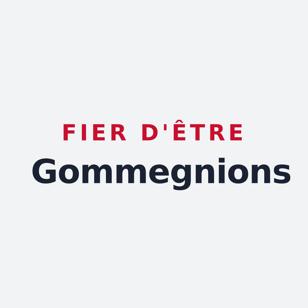 Poster « Fier d'être Gommegnions » — design pour Gommegnies