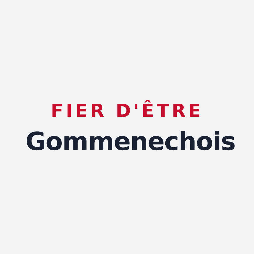 Poster « Fier d'être Gommenechois » — design pour Gommenec'h