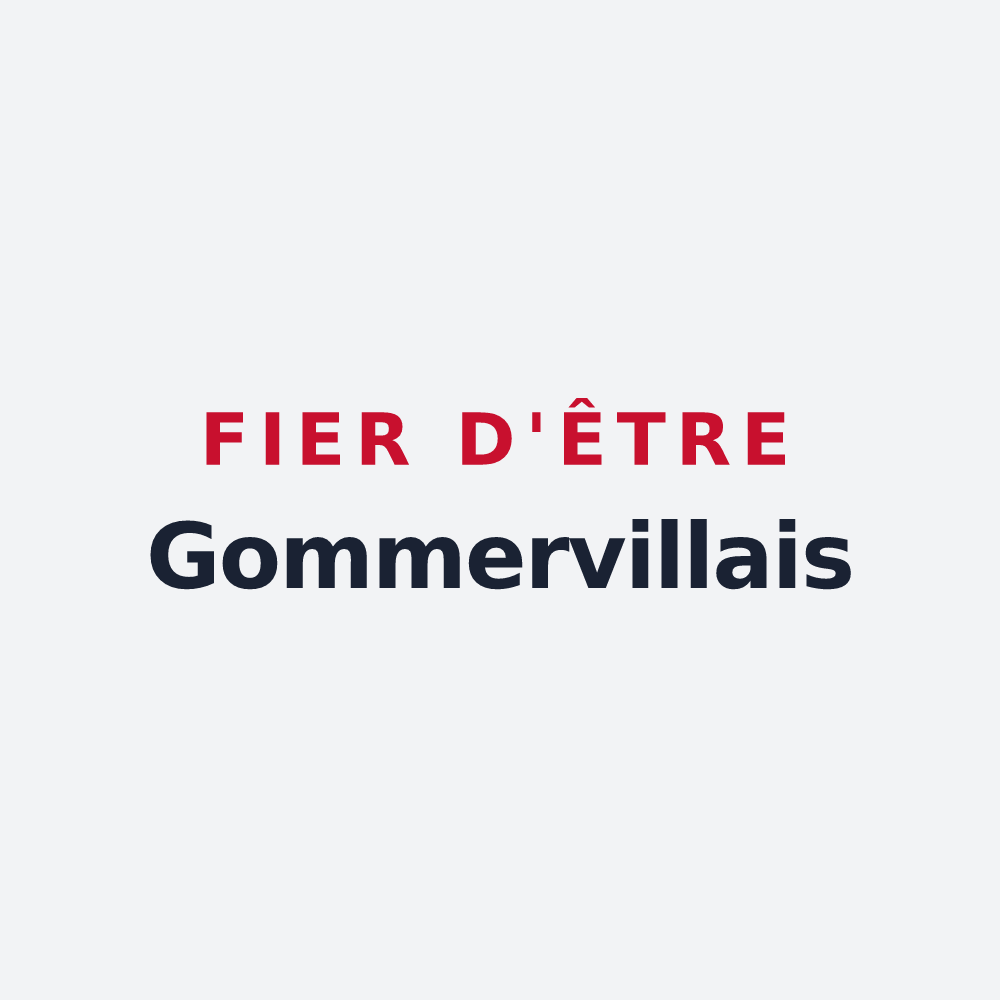 Poster « Fier d'être Gommervillais » — design pour Gommerville