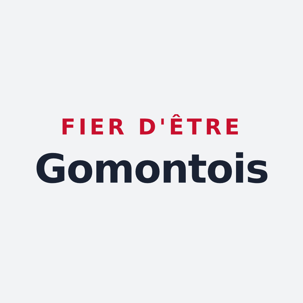 Poster « Fier d'être Gomontois » — design pour Gomont